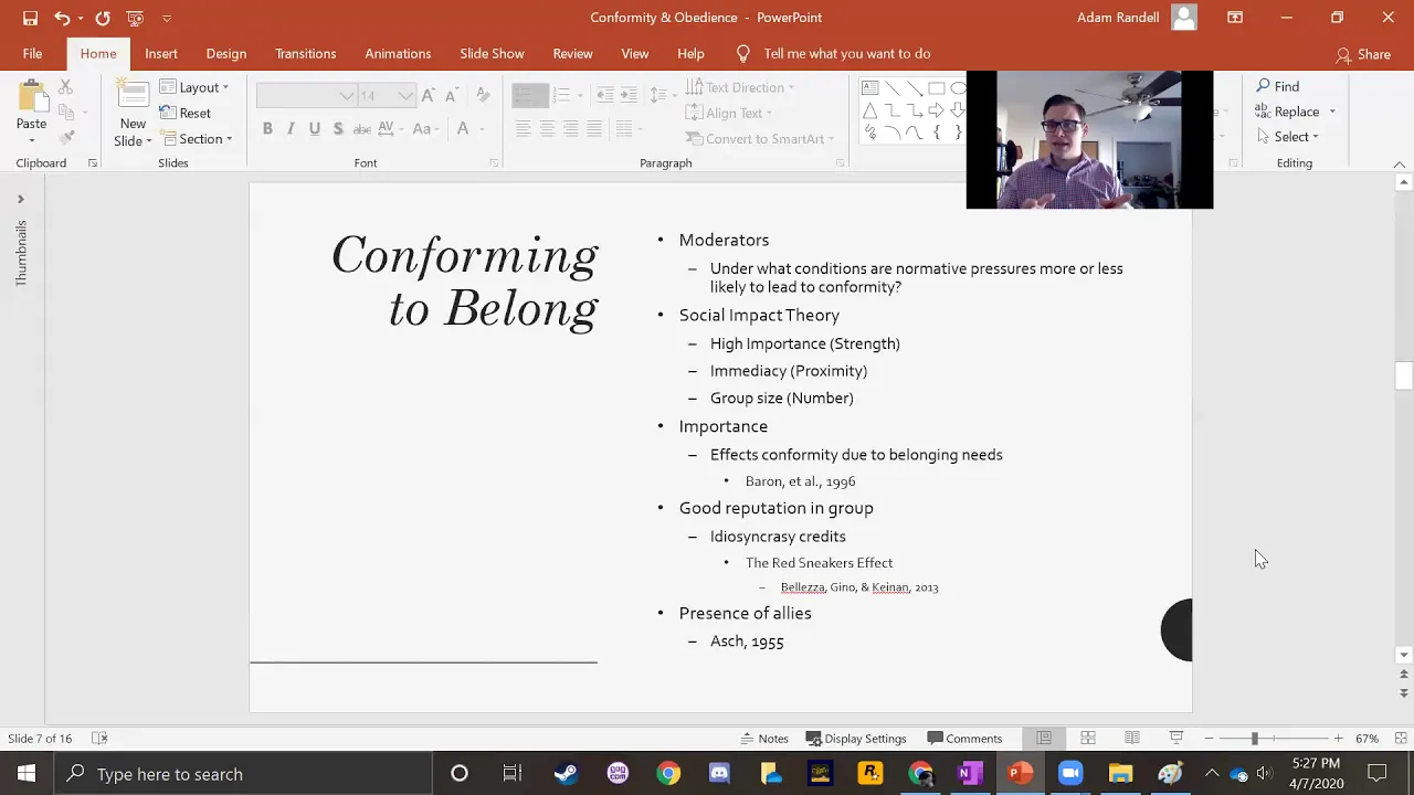 Normative Social Influence & Its Moderators