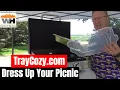 No More Greasy Aluminum Pans On Your Picnic Table with Tray Cozy Weekend Handyman