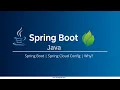 Spring Boot Spring Cloud Config Why