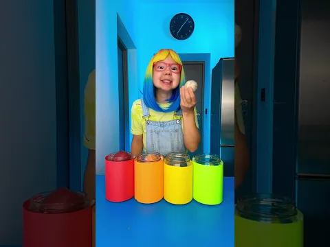 🌈🍎 Pick a Color, Find a Fruit! What Will She Get? 😲 #shorts #kids