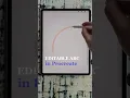 EDIT SHAPES WITH QUICK SHAPE HANDKES IN PROCREATE