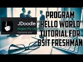 HELLO WORLD Assignment using jdoodle on your CP