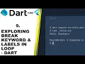 HOW TO USE BREAK AND LABEL IN LOOPS - DART