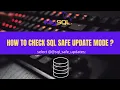 SQL Tutorial - How to check sql