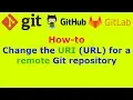 How to change the URI URL for a remote Git repository