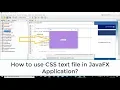 How to use CSS in JavaFX applications Tutorial for Beginners