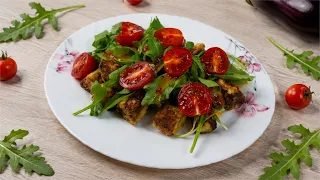 Crispy Eggplant Salad Recipe | Easy & Delicious Salad #shorts