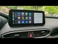 2022 Hyundai Santa Fe GPS Navigation Update - How To Get Full Screen Android Auto Apple Car Play