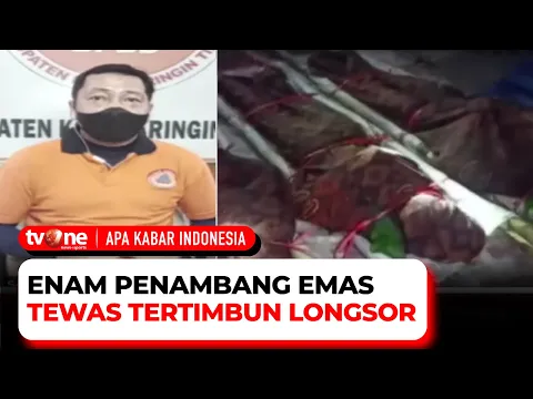 Detik-detik Evakuasi 6 Penambang Emas yang Tewas Tertimbun Longsoran