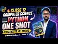 Python One Shot Class 12 CBSE Computer Science