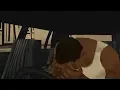 The entire GTA SA story but CJ has schizophrenia