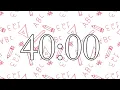 40 Minute Classroom Timer with School Bell Alarm NO Music
