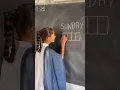 Write sunday in 4 boxes