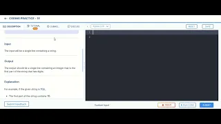 First part of string coding practice 1E