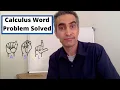 Calculus Power Rule word problem solved using American Sign Language ASL