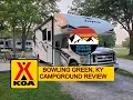 Campground review of the Bowling Green KY KOA Journey just off Interstate 65