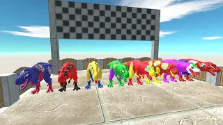 DC vs Marvel, Found Hunting - 8 Superhero T-REX Dinosaurs - Jurassic World Evolution Race Champions