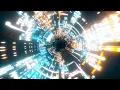 Cyber Tech Data Tunnel VJ Loop 4K Futuristic LED Background Seamless Motion Graphics