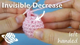 Invisible Decrease for Amigurumi left-handed version