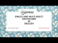 Cypress Beginner Part 11 Handle Single and Multi Select Dropdown using Cypress