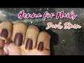 Instant Nail Dark Maroon Stain on 1st application nail art Nail halal Beyouandbeauty
