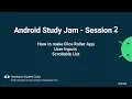Android Study Jam Session 2 DSC MESCOE