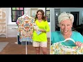 Belle Boho by Kim Gravel Rayon Spandex Flower Border Boatneck Top on QVC