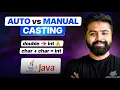 Java Type Conversions Type Promotions Explained Casting in Java Java Full Course