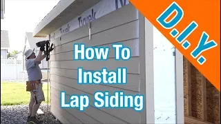Install LP Smartside Siding On A Shed How To Build A Shed ep 17