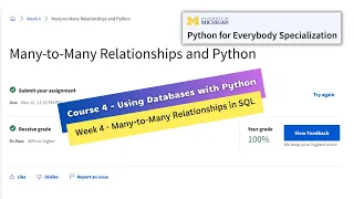 using databases with python week 4 assignment Python for Everybody Specialization