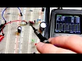 Square wave to triangle wave using 2 capacitors and 2 resistors electronics circuit tutorial