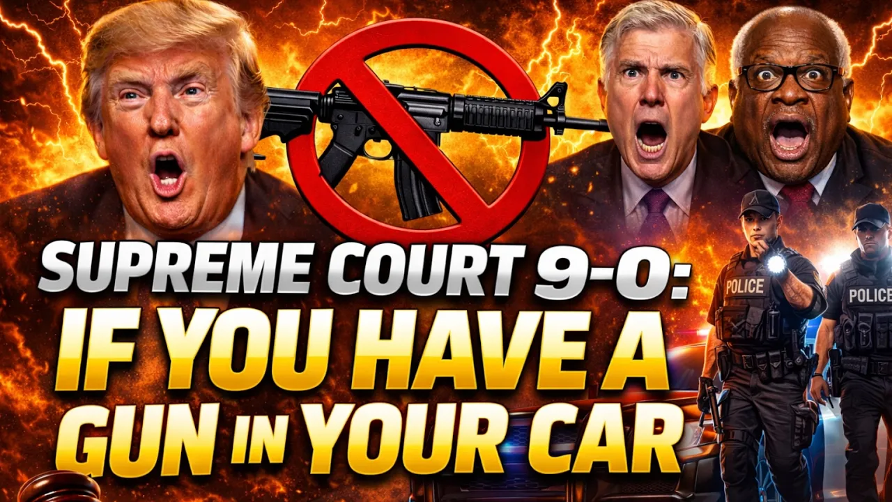 Supreme Court Just Ruled 9–0 — If You Keep a Gun in Your Car, Watch This Now