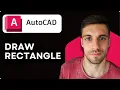 How to Draw a Rectangle with Exact Dimensions in AutoCAD 2026 EASY GUIDE