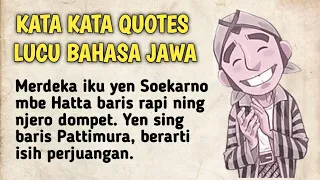 Download Kata-Kata Quotes Lucu Bahasa Jawa~Bikin Ngakak MP3