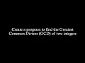 Java Program to Calculate GCD of Two Numbers Beginner Friendly No Talking ASMR Coding