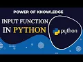 use of Input Function In Python 3 7 Hindi