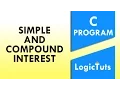 Basic C Program - Simple interest and Compound interest