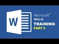 Word Processing and Microsoft Word Training - Part 2