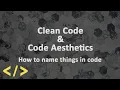 Code aesthetics - how to name things in code Arabic