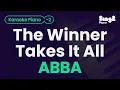 Lagu ABBA - The Winner Takes It All (Lower Key) (Piano Karaoke)