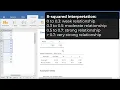 Simple Linear Regression in Jamovi