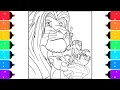 Coloring Every Lion King Characters Coloring Pages Mufasa Sarabi Rafiki Timon Pumba