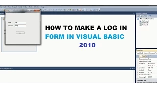 log in form visual basic 2010