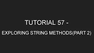 Java Programming Tutorial 57 - Exploring String methods Part 2 in English