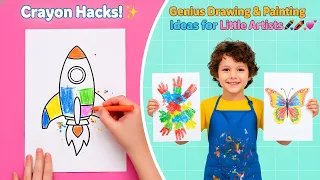 🖍️😱 EVERY KID CAN BE AN ARTIST! Drawing & Painting Tips 🫵🔥💖
