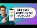 How to SET FREE SHIPPING on BUNDLES in Depop Step by Step