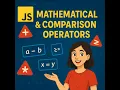 Arithmetic and Comparison Operators Operators in JavaScript
