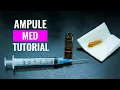 Ampoule Tutorial How to open a glass ampule