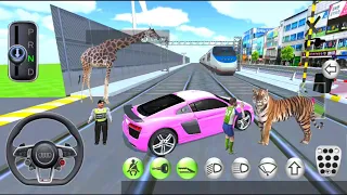New Audi Car vs Bullet Train - 3d Driving Classic