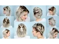10 EASY BRAIDS FOR SHORT HAIR TUTORIAL | Milabu